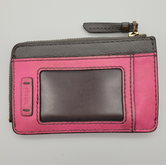 FOSSIL | cow hide leather ID wallet - Picture 2 of 7